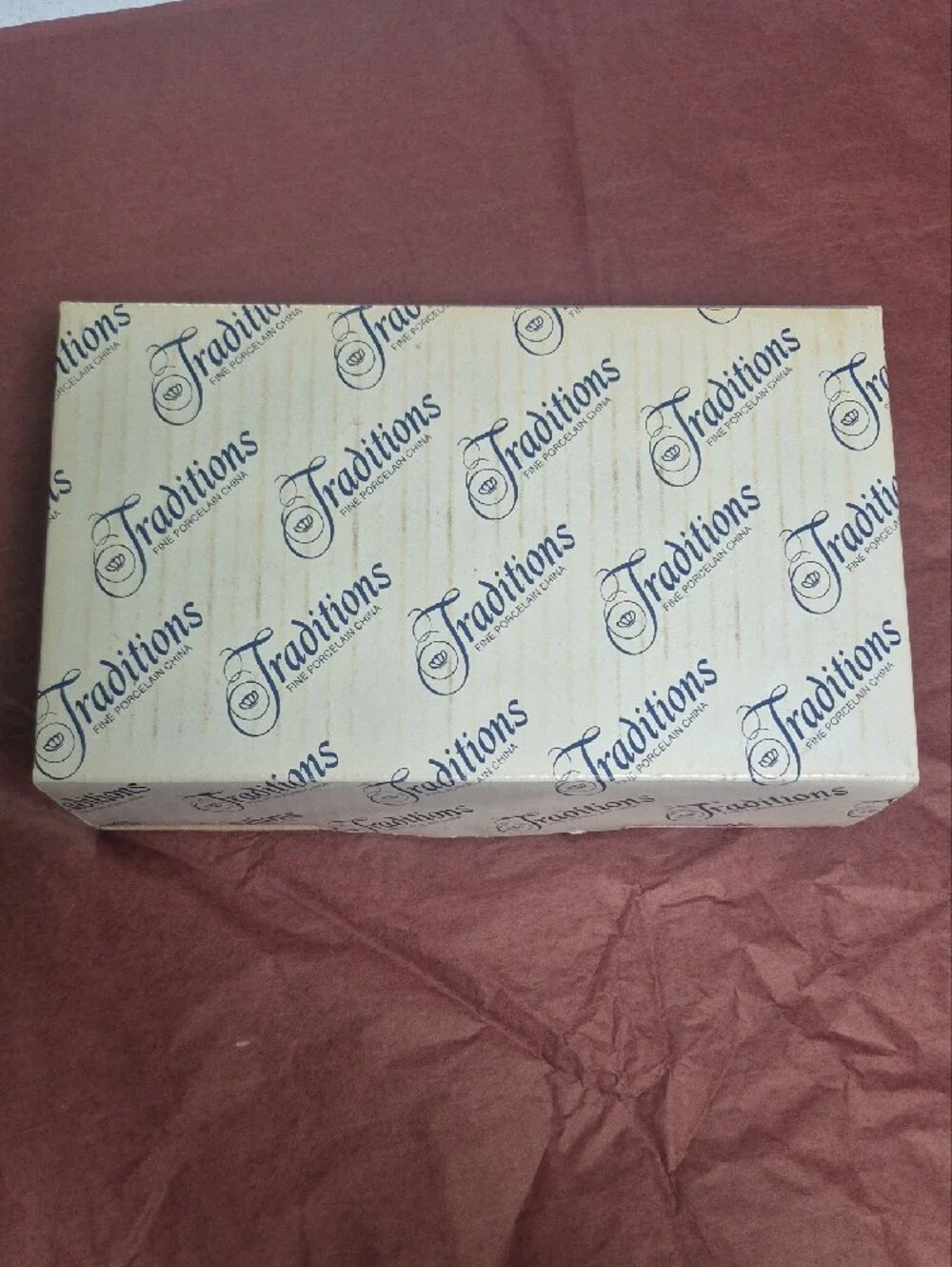 Traditions Johann Haviland Blue Garland Covered Butter Dish - Still In Box